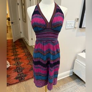 Missoni Multi Crochet Knit Criss-Cross Back A-Line Dress 34, Size 2 (worn once)